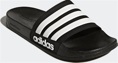 adidas slippers wit zwart|adidas sandalen slippers.